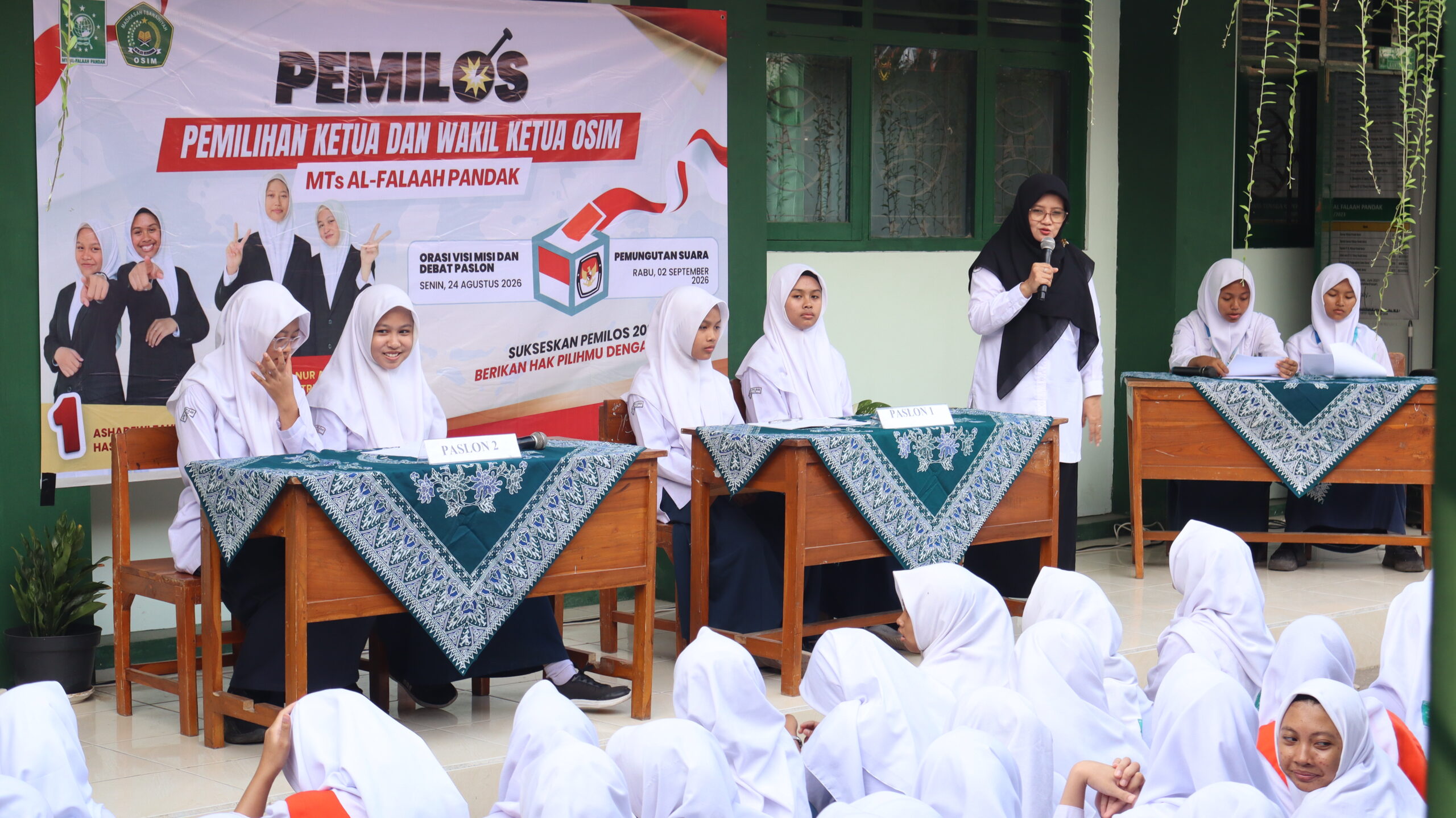 Ajang Unjuk Visi dan Misi: Kemeriahan Debat Kandidat PEMILOS MTs Al-Falaah Pandak 2026