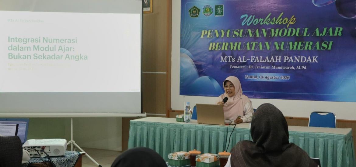 Tingkatkan Kualitas Pembelajaran, MTs Al-Falaah Pandak Gelar Workshop Penyusunan Modul Ajar Bermuatan Numerasi